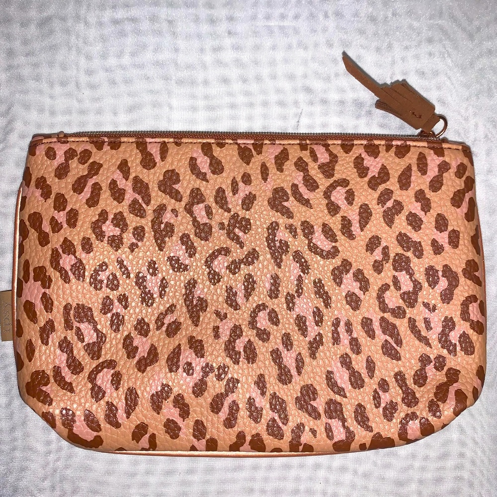 Ipsy Cheetah Print Makeup Cosmetic Bag